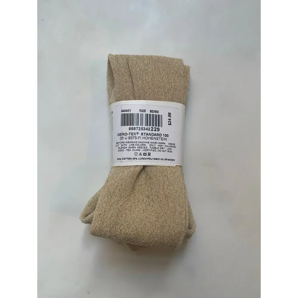 NEW Hanna Andersson Gold Shimmer Tights